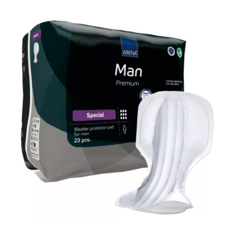 Abena Man Special x 23 PROTECTOR MASCULINO PARA INCONTINENCIA MODERADA A INTENSA