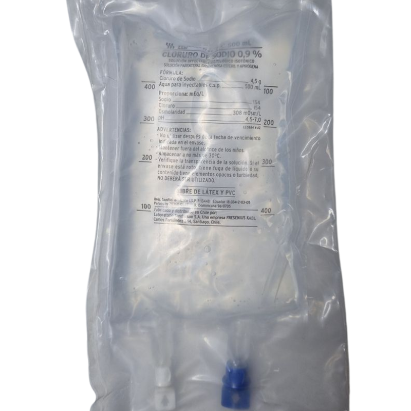 CLORURO DE SODIO 0,9% 500ML BAXTER