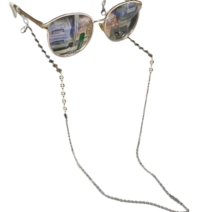 Cuerda para Lentes Plateada Carita Feliz