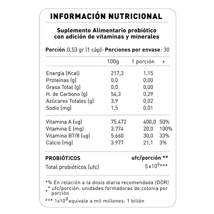 Probióticos Beauty  NUP x 30 Capsulas