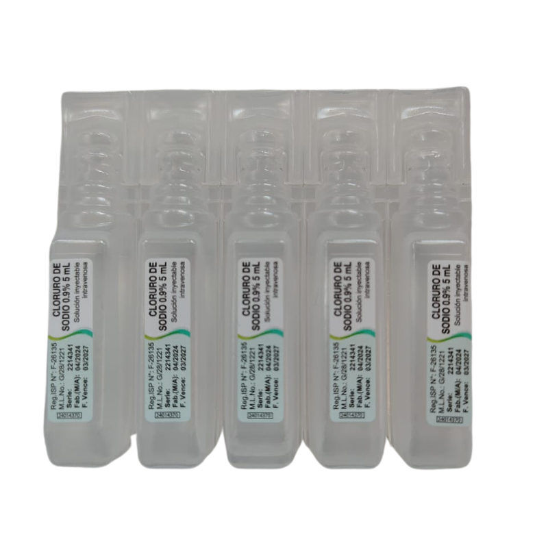 Suero Fisiológico 0.9 % 5 ml