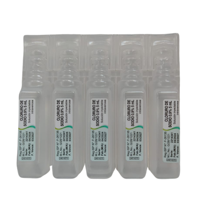 Suero Fisiológico 0.9 % 5 ml