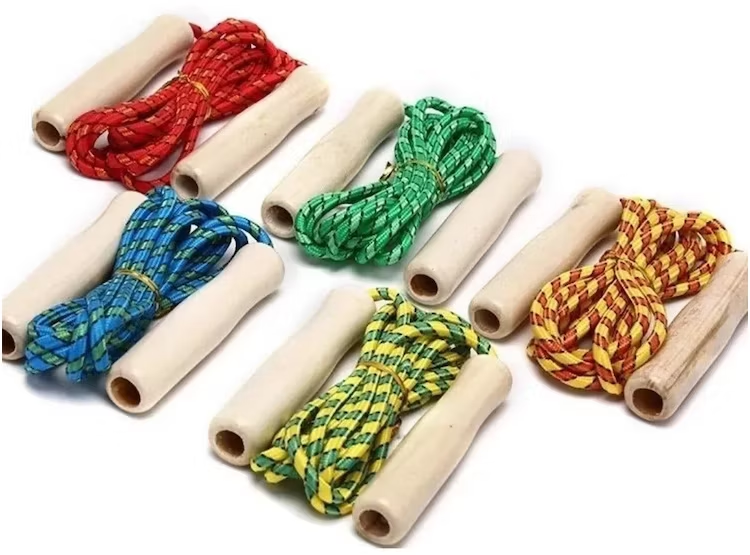 Cuerda para Saltar Mango de Madera