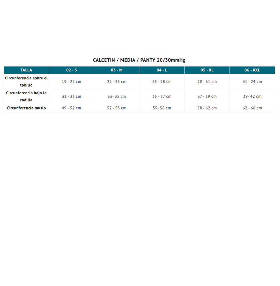 Media Liga Varimed Compresión 20/30 mmHg Microfibra Punta Abierta - Beige