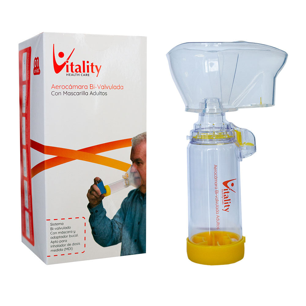 Aerocámara adulto Vitality bi valvulada