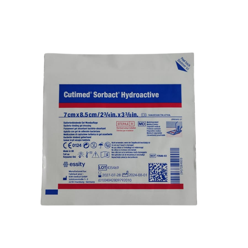 Apósito Cutimed Sorbact Hydroactive 7 cm x 8.5 cm
