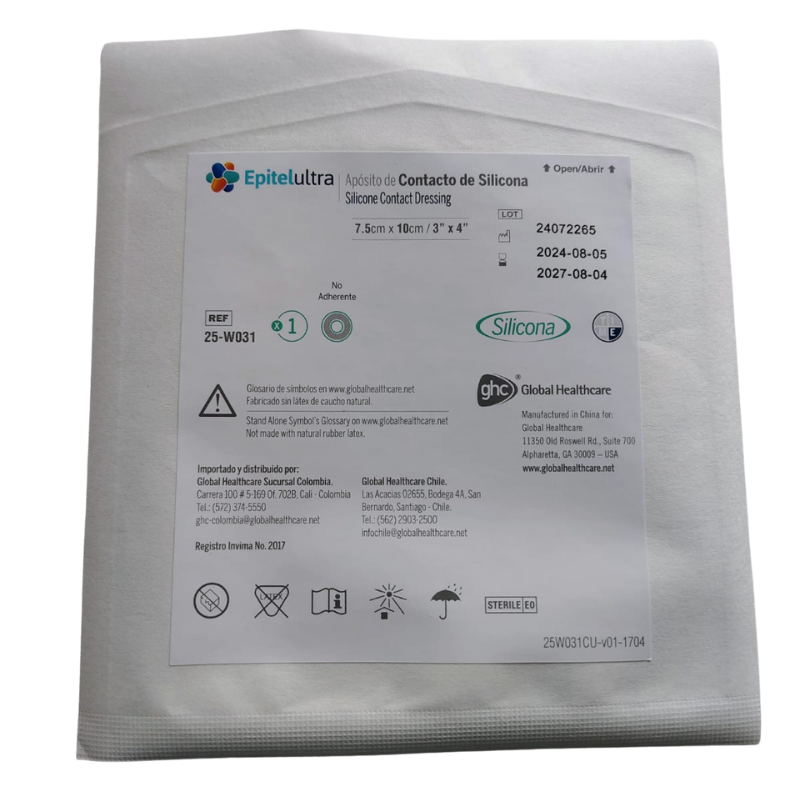 Apósito de Silicona 7.5 cm x 10cm  Epitelultra