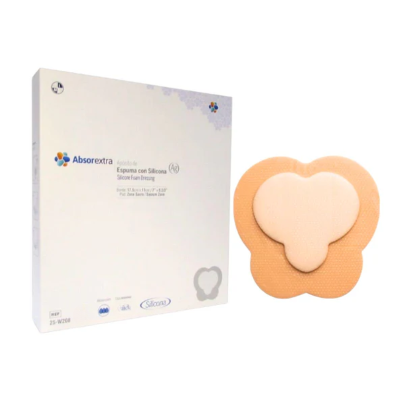 Apósito de Espuma con Silicona Absorextra   17.5 x 17 cm