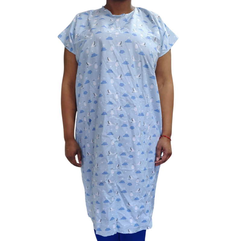 Camisa de Paciente Abierta Atrás   Talla Única