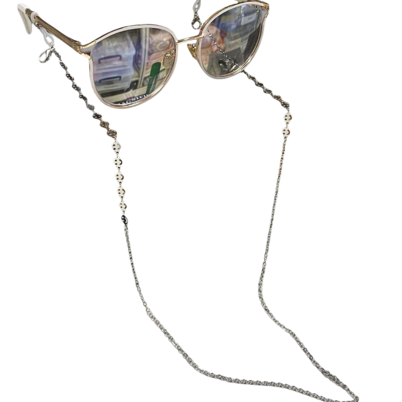 Cuerda para Lentes Plateada  Carita Feliz
