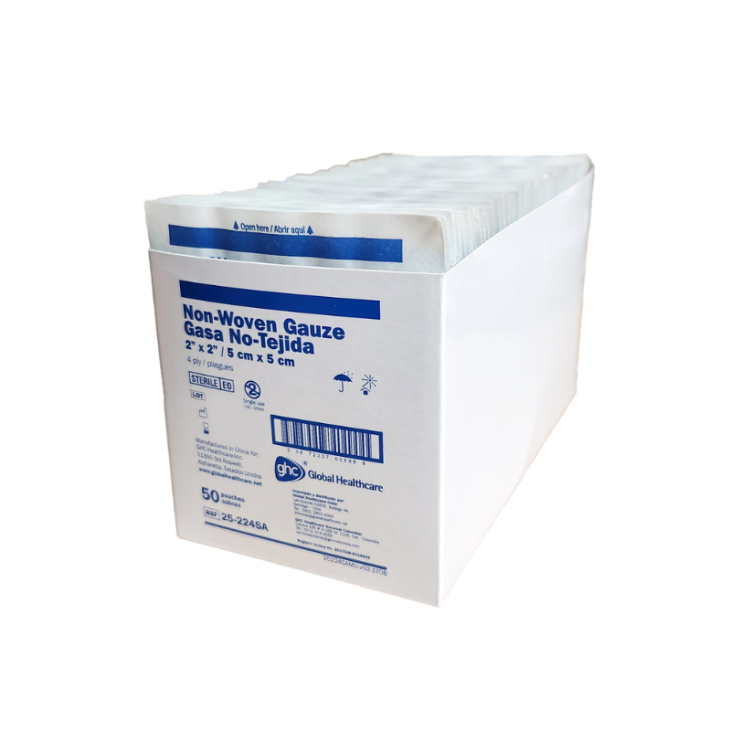 Gasa Estéril 5x5 cm Caja x 50 Unidades