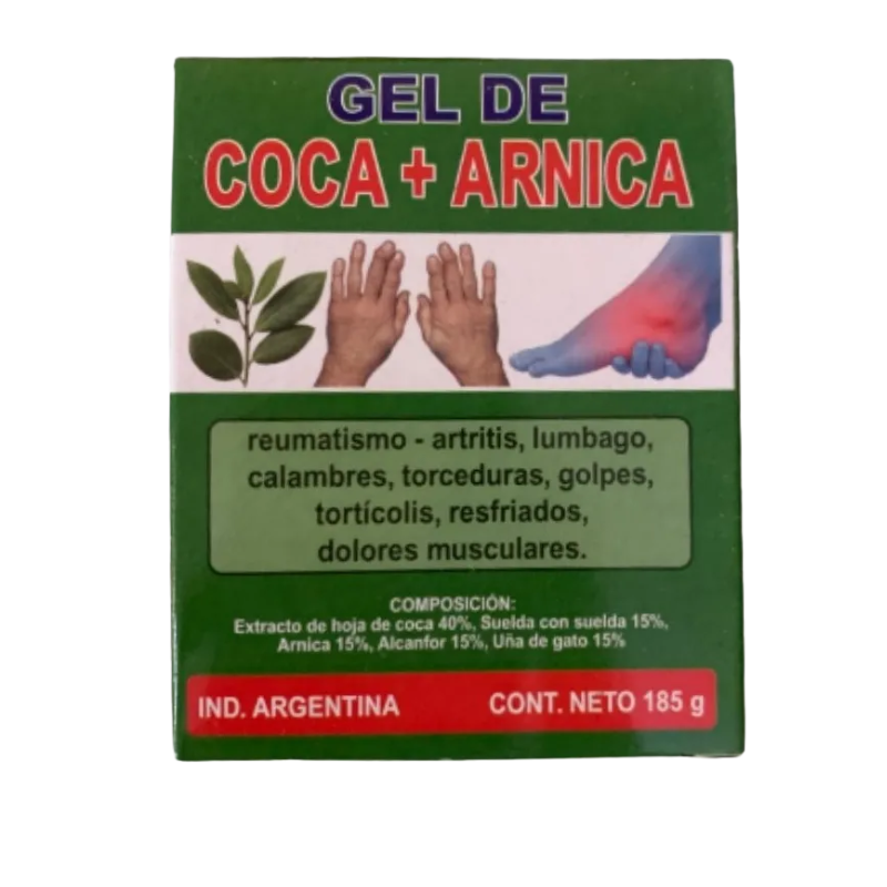 Gel de Hoja de Coca + Árnica 185g