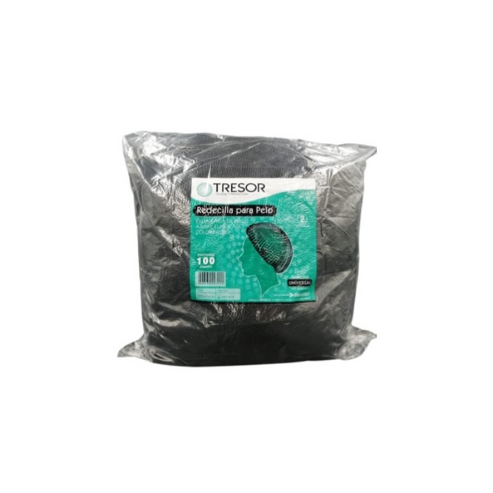 Gorro Redecilla para Pelo Nylon Color Negro x 100 Unidades