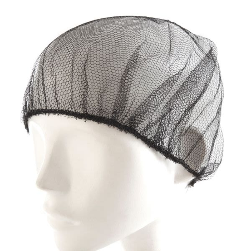 Gorro Redecilla para Pelo Nylon Color Negro x 100 Unidades