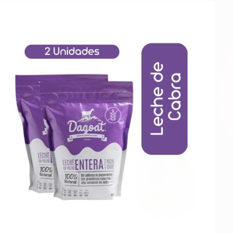 Leche de cabra entera - Dagoat -  2 unidades de 900grs