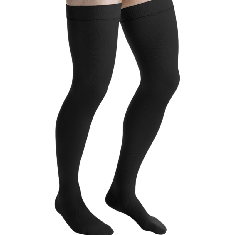 Media Muslo Compresiva Jobst For Men 30-40 mmHg Negra