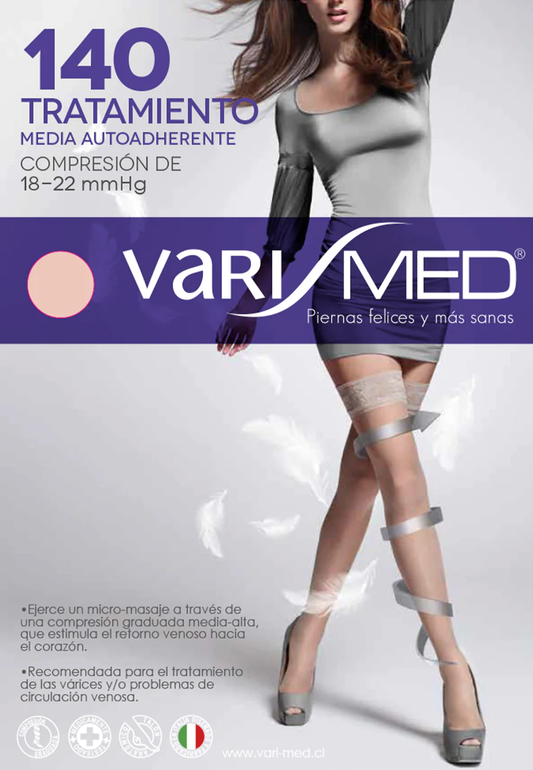 Media Liga Varimed 140 Compresión  18/22 mmHg - Negro