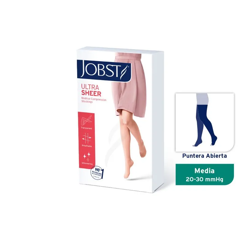 Media Muslo Compresiva Jobst Ultrasheer 20/30 mmHg- Beige