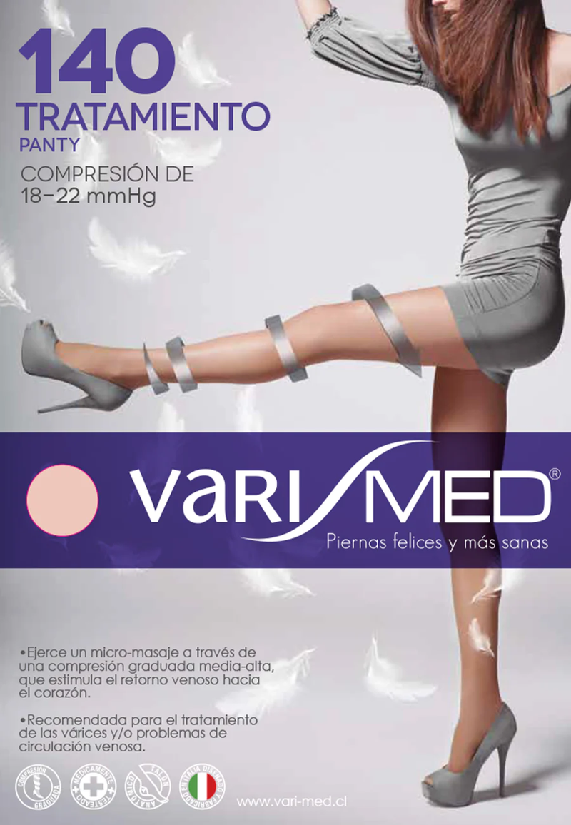 Panty Varimed 140 Compresión Graduada 18/22 mmHg - Beige