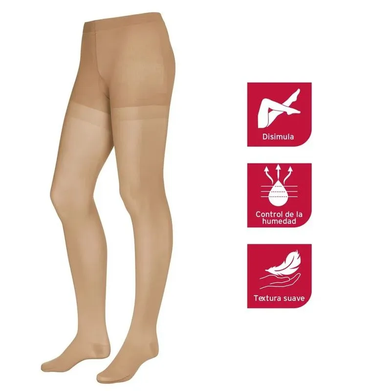 Panty Media Compresiva Ultrasheer 20-30 mmHg Beige