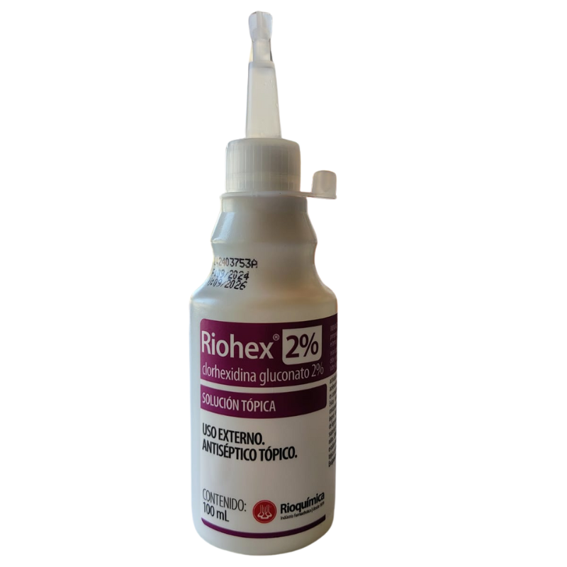 Riohex Clorhexidina Gluconato 2% Solución Tópica 100ml - Medcare