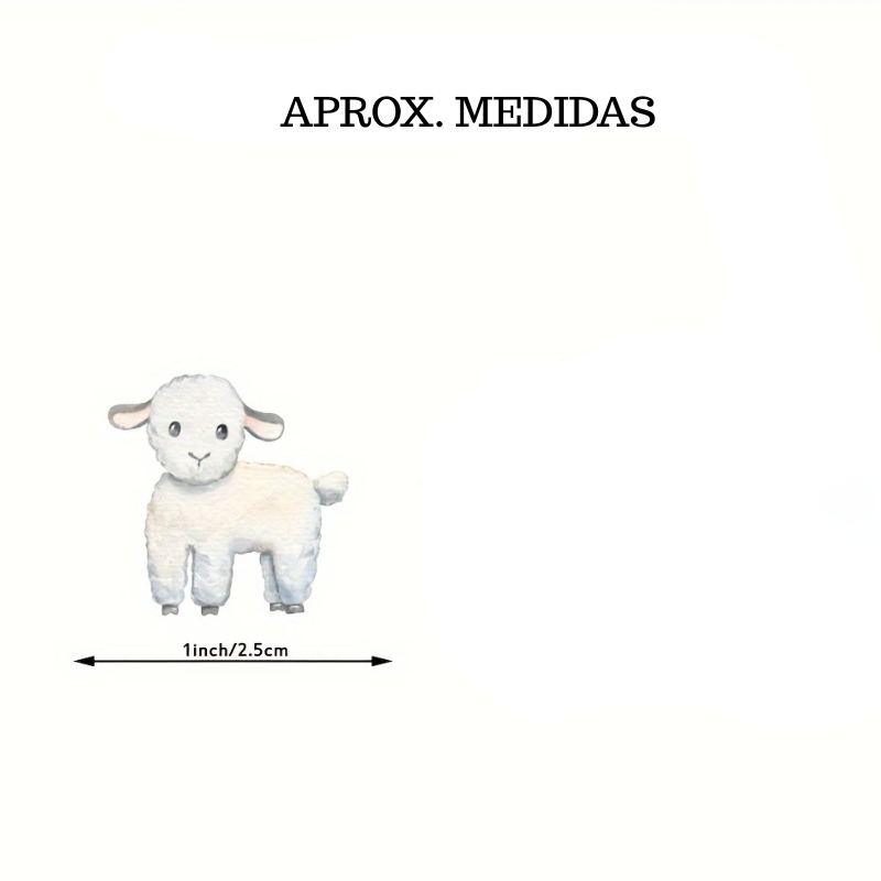 Rollo Sticker Animales de la Granja x 500 Unidades