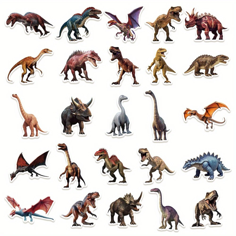 Sticker Dinosaurios Bolsa x 50 Unidades
