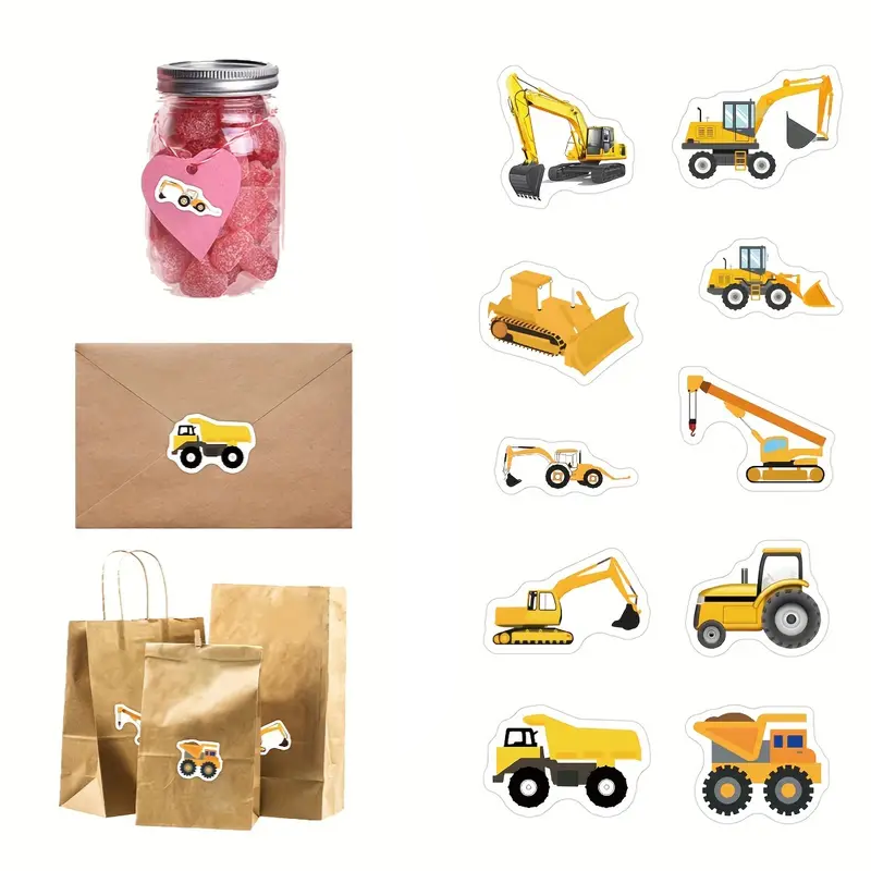 Sticker Camiones Tira x 100 Unidades