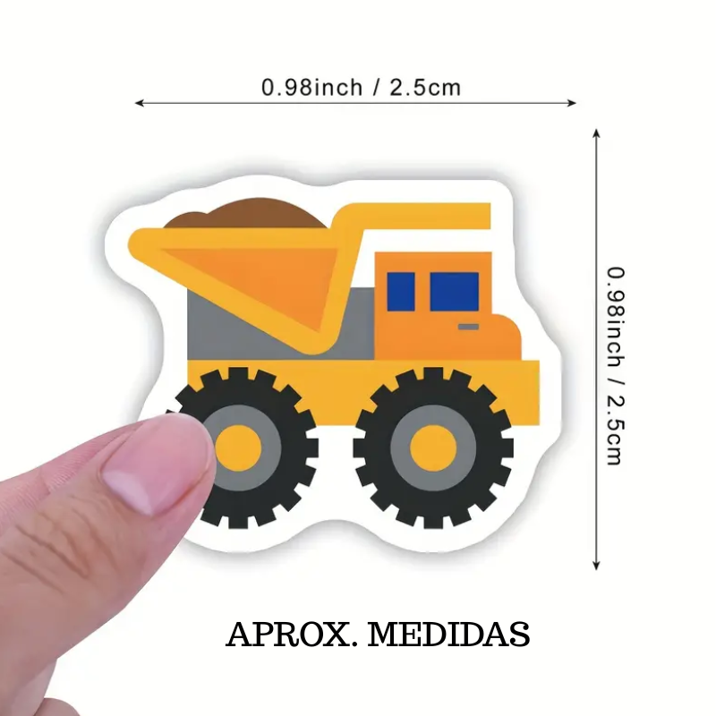 Sticker Camiones Tira x 100 Unidades