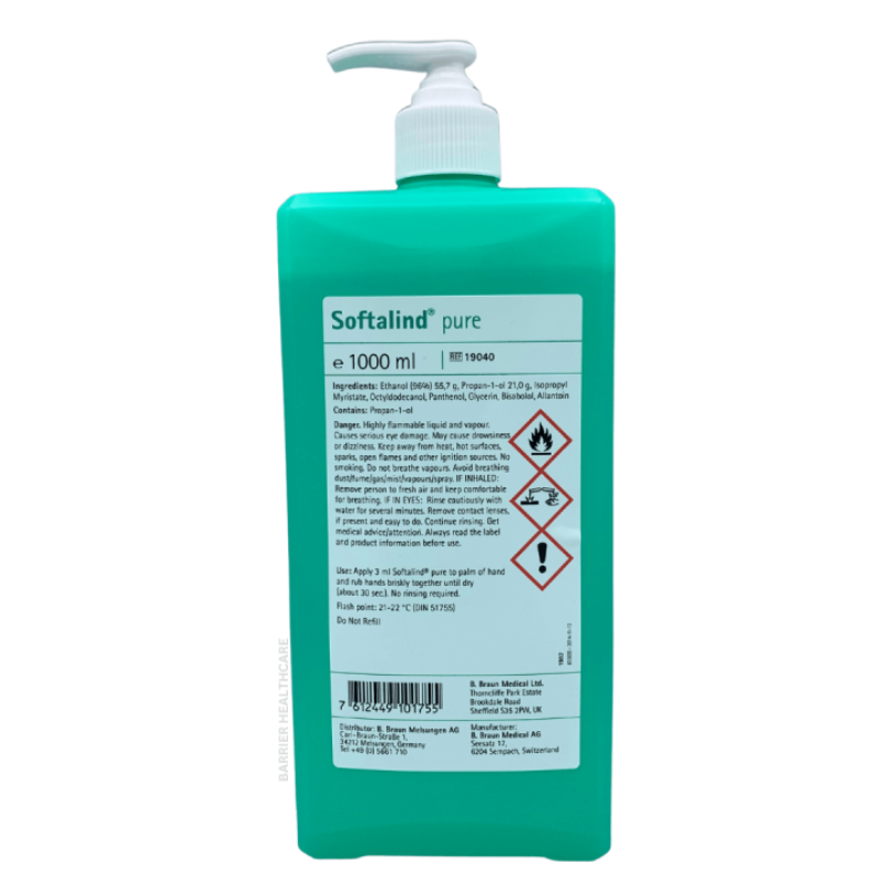 Alcohol Gel Softalind 1000ml Braun