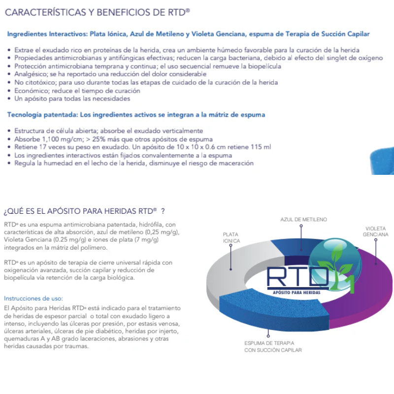Apósito Espuma RDT 10 cm x 10 cm