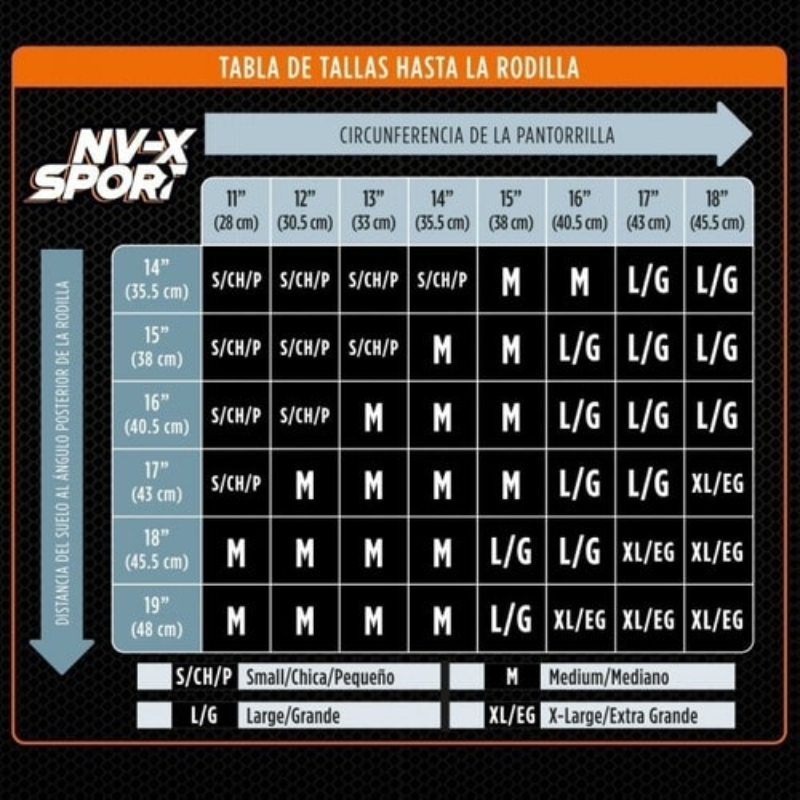 Calcetín Sport NV-X Bicolor  15-20 mmHg Negro/Azul Unisex