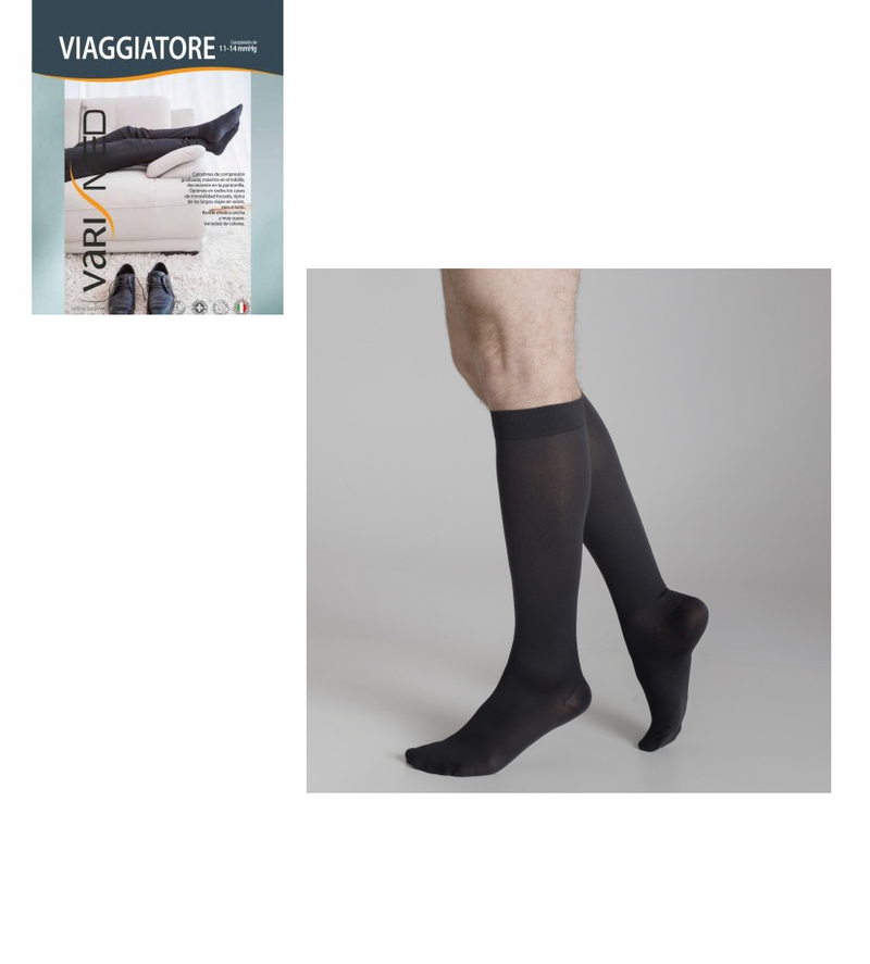 Calcetín Viaggiatore Compresión 11/14 mmHg - Azul