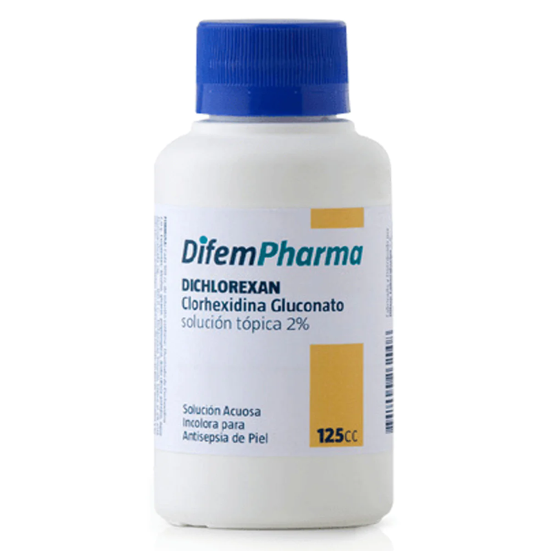 Solución Tópica Clorhexidina 2% DifemPharma 125 ml