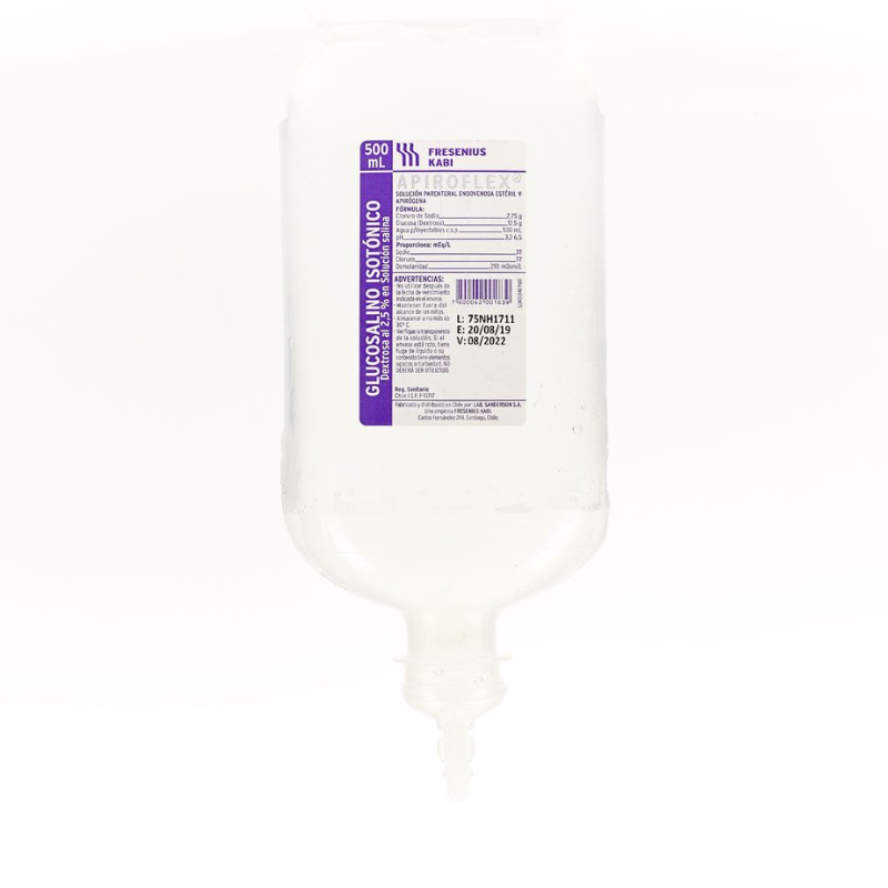 Suero Glucosalino Isotónico  500 ml