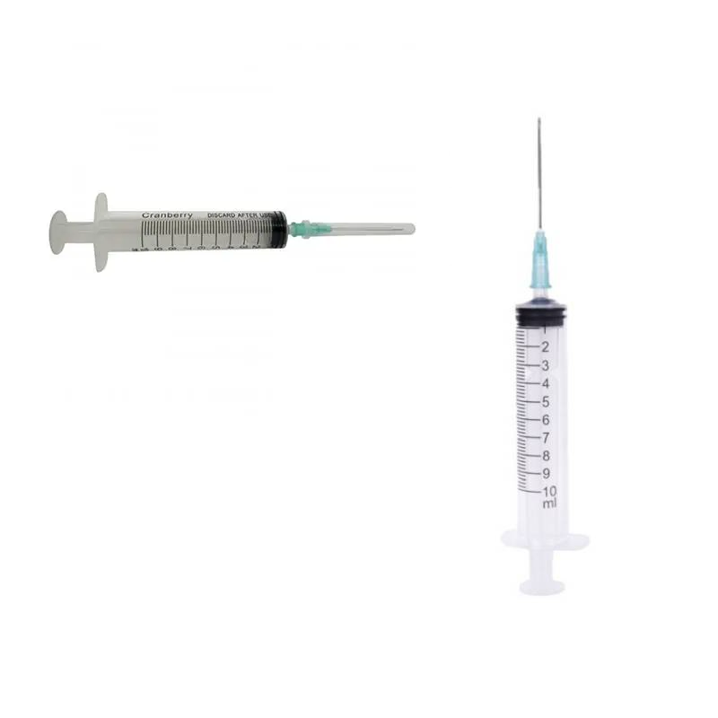 Jeringa 10 ml con Aguja- Luer Slip