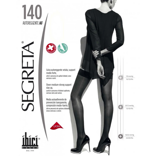 Media Liga Segreta 140 Compresion Graduada 18-22 mmHg Beige