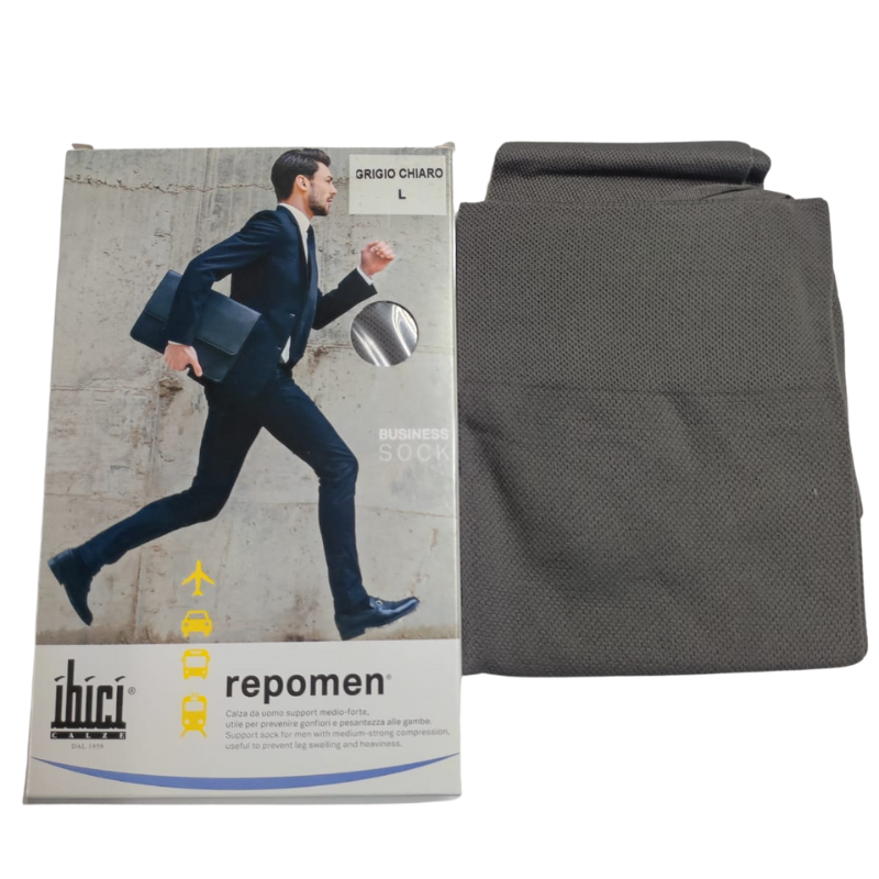 Calcetin Remopen Compresion 16/20mm-Hg Gris Claro