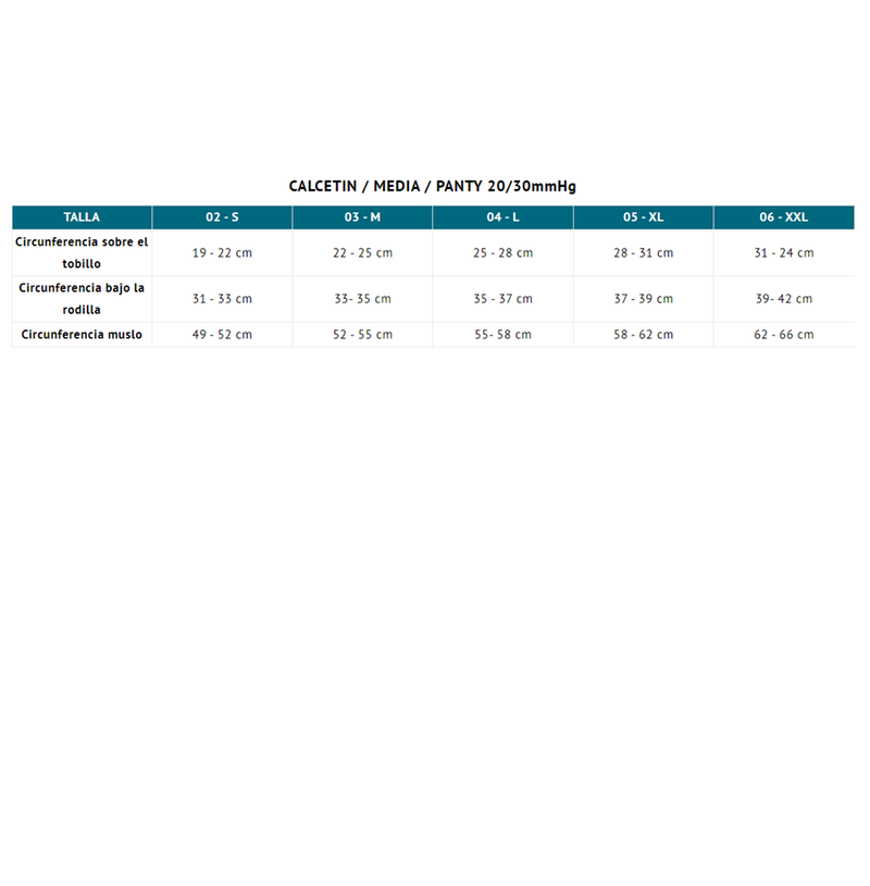 Panty Varimed Compresión graduada 20/30 mmHg Microfibra Punta Abierta - Beige