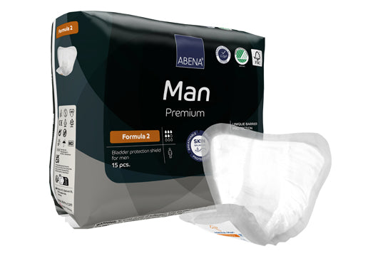 Pañal Abena Apósito — Man Premium Formula 2 — 15 Unidades