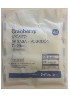 Apósito de Gasa y Algodón Estéril 7x20 cm