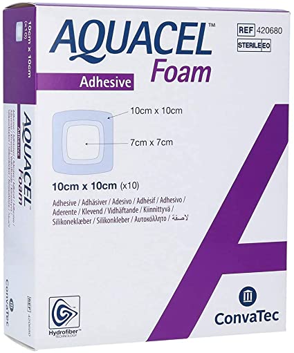 Apósito Aquacel Foam Adhesive 10x10 cm
