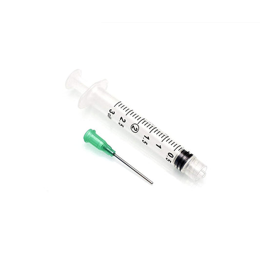 Jeringa Desechable 3ml  con Aguja de 21g