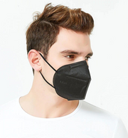Mascarilla KN95 Negra Pack de 10 Unidades.